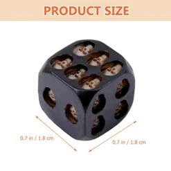 ABOOFAN 3D Skeleton Dice 5Pcs Halloween Skull Dice Six Sided Skeleton Dice Mini 0.7 Inch Cube Dice For Club Pub Party Death Table Game Toy Mini Skull Game Dice