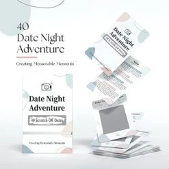 40 Date Ideas Card Games For Couples Date Night - Unique Date Deck Scratch Off Cards, Great As Couples Gifts For Boyfriend - Romantic Newlywed, Anniversary And Wedding Gift For Him, Husband Or Wife 13 40 Date Ideas Card Games For Couples Date Night - Unique Date Deck Scratch Off Cards, Great As Couples Gifts For Boyfriend - Romantic Newlywed, Anniversary And Wedding Gift For Him, Husband Or Wife -Folkmanis Toys Shop 41TP5WM00fL