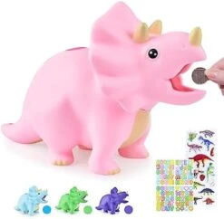 Dinosaur Piggy Bank For Kids, Unbreakable Plastic Money Coin Bank For Boys And Girls, Great Gifts For Birthday, Christmas, Baby Shower (Green) -Folkmanis Toys Shop 41TTKR6tmnL. AC