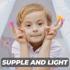 Ibasenice 100 Pcs Family Parents Kids Adorable Educational Child Easter Game Toys Autistic Story Skull Glove Adults Reward Playthings Stretchy Props Cartoon Puppets Baby Hand Talking Party