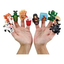 Rite Lite 10 Plagues Passover Finger Puppets Vinyl Gift Box Set - Passover Toys Decorations Goodie Bag Rewards Jewish Holiday Party Favors For Kids Seder Pesach Arts & Crafts Decor For Hours Of Fun!