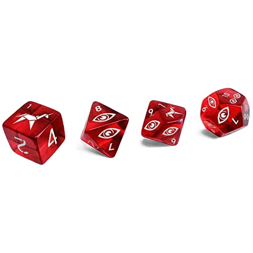 Free League Blade Runner RPG: Dice Set - 4 Piece Dice Set, SciFi RPG Accessory 3 Free League Blade Runner RPG: Dice Set - 4 Piece Dice Set, SciFi RPG Accessory
