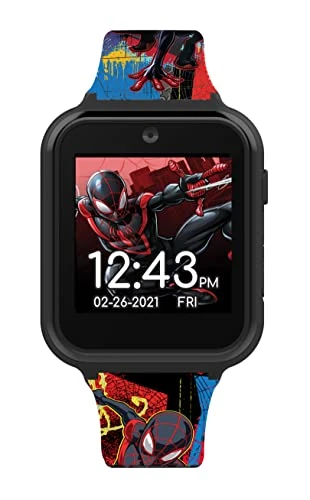 Accutime Spiderman Kids Black Educational Learning Touchscreen Smart Watch Toy For Girls, Boys, Toddlers - Selfie Cam, Learning Games, Alarm, Calculator, Pedometer & More (Model: SPD4807AZ) 4 Accutime Spiderman Kids Black Educational Learning Touchscreen Smart Watch Toy For Girls, Boys, Toddlers - Selfie Cam, Learning Games, Alarm, Calculator, Pedometer & More (Model: SPD4807AZ) - Image 2