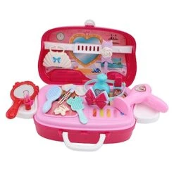 Alasum 1 Set Play House Toy Girls Toys Kids Toys For Girls Kids Educational Toys Little Girl Toy Children Toys Kids Vanity Mirror Set Cosmetic Decorate Child Rosy PVC Kidcraft Playset
