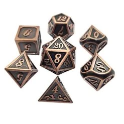 Dsxnklnd 7 Pcs/Set Metal Solid Aluminum Dices Set Number Vintage Dial Desktop Table Board Game Accessories Toy -Folkmanis Toys Shop 41Typt9k7TL