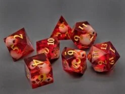 7-Piece Crafted Resin Dice Set - Skulls - Polyhedral Game Dice - D&D - Dungeons And Dragons - D4 D6 D8 D10 D20 Molded Resin!!! (Smoke) -Folkmanis Toys Shop 41U3ZnZvGVL. AC