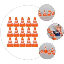 Ibasenice Kids Toys 84pcs Reflective The Girls Kid Educational Roadblock Red Teaching Street Simulation Boys Favors Child Supplies Ornaments Accessories Cones- For Traffic Training Miniature Toys -Folkmanis Toys Shop 41U54ZJteJL