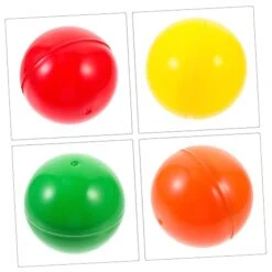 Kisangel 200 Pcs Beer Hollow Mm/inch Mini Craft Multi- Birthday Out Electronic Balls Colorful Project Drawing Vending For Decor Opened Mixed Color Outdoor Decoration Round Cm And