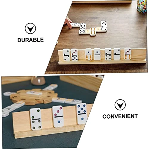 FOYTOKI Wooden Tray 12 Pcs Domino Stand Tabletop Accessories Desktop Stand Domino Trays Domino Holder DIY Domino Trays Displaying Holder Log Wood Ornaments Desktop Domino Racks Kids Toys 7 FOYTOKI Wooden Tray 12 Pcs Domino Stand Tabletop Accessories Desktop Stand Domino Trays Domino Holder DIY Domino Trays Displaying Holder Log Wood Ornaments Desktop Domino Racks Kids Toys - Image 5