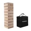 TUAHOO Outdoor Games Giant Tumbling Timbers Tumble Tower Blocks Games Wooden Stacking Game For Adult Kids Family Fun (2 FT To 4 FT)