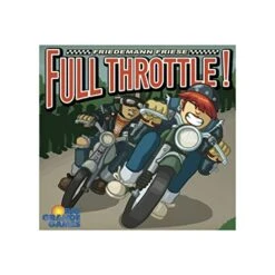 Rio-Grande-Games Rio Grande Games: Full Throttle - Moped Racing Betting Card Drafting Boardgame, 2-6 Players, Ages 14+, 30-60 Min, Multicolor