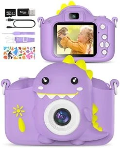 Kids Camera For 3-8 Years Old Toddlers Childrens Boys Girls Christmas Birthday Gifts Selfie Digital Toy Camera With 32GB SD Card -Folkmanis Toys Shop 41UPsu9MJNL. AC