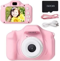Kids Camera Toys Gifts For Boys Girls, Selfie Children Digital Video Shockproof Camcorder With Front Rear Dual-Lens, Best Christmas Birthday Gift For Kids, 32GB SD Card Included, Blue 11 Kids Camera Toys Gifts For Boys Girls, Selfie Children Digital Video Shockproof Camcorder With Front Rear Dual-Lens, Best Christmas Birthday Gift For Kids, 32GB SD Card Included, Blue -Folkmanis Toys Shop 41UdbCdYUWL. AC