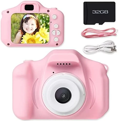 Kids Camera Toys Gifts For Boys Girls, Selfie Children Digital Video Shockproof Camcorder With Front Rear Dual-Lens, Best Christmas Birthday Gift For Kids, 32GB SD Card Included, Blue 7 Kids Camera Toys Gifts For Boys Girls, Selfie Children Digital Video Shockproof Camcorder With Front Rear Dual-Lens, Best Christmas Birthday Gift For Kids, 32GB SD Card Included, Blue - Image 5