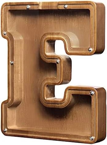 AORCMITN Large Wooden Letter Coin Personalized Piggy Bank For Boys Girls Kids Toddler Adults Money Bank Best Gift For Friends (9.2 Inch-J) 14 AORCMITN Large Wooden Letter Coin Personalized Piggy Bank For Boys Girls Kids Toddler Adults Money Bank Best Gift For Friends (9.2 Inch-J) - Image 12