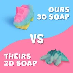 XXTOYS Dino Soap Making Kit - Science Experiments For Kids 6-8 - Dinosaur Soap Crafts Kit For Girls & Boys – Great Dinosaur Toys STEM Gift For Kids, Fun Educational Activity & Science For Ages 4-6 -Folkmanis Toys Shop 41V4yxy9UeL