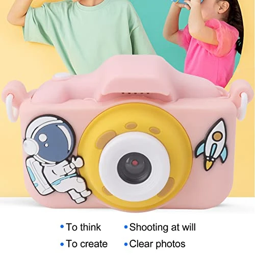 Zudoo Children Camera, 20MP Toddler Camera Intelligent Game Digital Interesting Facial Recognition Autofocus For Kids (Pink) 5 Zudoo Children Camera, 20MP Toddler Camera Intelligent Game Digital Interesting Facial Recognition Autofocus For Kids (Pink) - Image 3