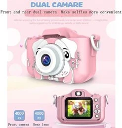 NCRD Kids Camera,Kid Digital Video Selfie Cameras 2.0 Inch Screen Child Toddler Camera,Best Birthday Toys Gifts (Color : Blue) -Folkmanis Toys Shop 41VVLY37p8L