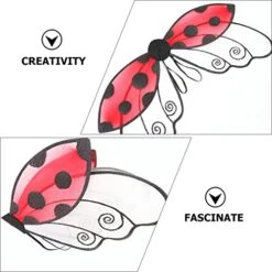 LUOZZY Ladybug Wings Children Ladybug Wings Gifts Party Favors Toys For Cosplay Accessories -Folkmanis Toys Shop 41VhF63vcuL