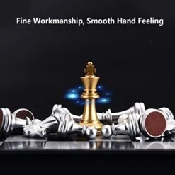 Crafted Chesspiece Portable Magnetic Chess Travel Chess Board Set With Folding Chess Game ABS Educational Toys For Kids Adults Beginner Chess Set In Toys ( Color : Gold , Size : Large ) 11 Crafted Chesspiece Portable Magnetic Chess Travel Chess Board Set With Folding Chess Game ABS Educational Toys For Kids Adults Beginner Chess Set In Toys ( Color : Gold , Size : Large ) -Folkmanis Toys Shop 41WQBKcTdUL