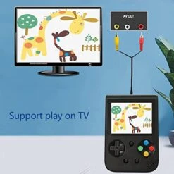 SCCAGIFT 500 Classic Games Handheld Games Console Electronic Game For Kids Adults Christmax Gift, Can Play On TV Games (Black) 11 SCCAGIFT 500 Classic Games Handheld Games Console Electronic Game For Kids Adults Christmax Gift, Can Play On TV Games (Black) -Folkmanis Toys Shop 41WWR01rjeL