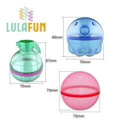 Reusable Water Balloons, Quick Easy Fill Self-Sealing For Water Fight Games, Swimming Pool Toy, Silicone Refillable Water Splash Ball, Water Bombs Outdoor Activities Kids/Adults, Summer Fun Water Toy -Folkmanis Toys Shop 41WWmLjNGjL