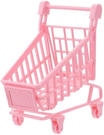 STOBOK 1pc Mini Supermarket Storage Mini Trolley Cart Dollhouse Desk Trinkets Furniture Dolly Desk Decorate Truck Shopping Cart Toddler Set With Wheels Pink Micro 8 STOBOK 1pc Mini Supermarket Storage Mini Trolley Cart Dollhouse Desk Trinkets Furniture Dolly Desk Decorate Truck Shopping Cart Toddler Set With Wheels Pink Micro - Image 6