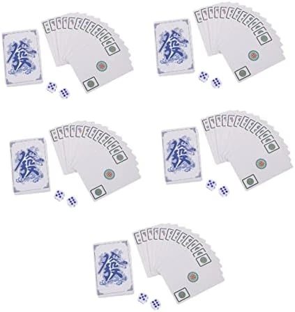 Toyvian 4 Sets Mahjong Poker Scrub Sets Chessboard Sets Travel Set 144 Paper Cards Travel Board Game Family Board Games Paper Mahjong For Party Travel Game Prop Mahjong Toy Frosted Props 12 Toyvian 4 Sets Mahjong Poker Scrub Sets Chessboard Sets Travel Set 144 Paper Cards Travel Board Game Family Board Games Paper Mahjong For Party Travel Game Prop Mahjong Toy Frosted Props - Image 10