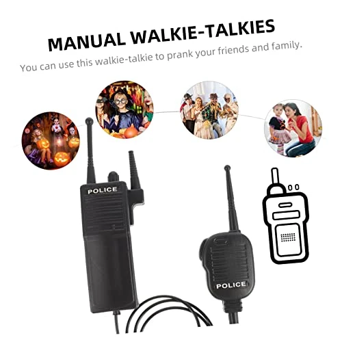 Fake Police Interphone 2 Sets 2pcs Simulation Walkie-talkie Boys Toys Kids Playset Boy Gifts Childrens Talky Toys Two- Way Radio Toys Halloween Supply Trick Props Wireless Toddler 3 Fake Police Interphone 2 Sets 2pcs Simulation Walkie-talkie Boys Toys Kids Playset Boy Gifts Childrens Talky Toys Two- Way Radio Toys Halloween Supply Trick Props Wireless Toddler