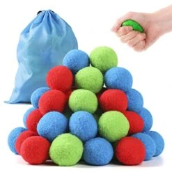 60 Reusable Water Balloons, Soaker Cotton Balls For Water Fight Outdoor, Splash Summer Fun Outside Toys For Kids, Refillable Water Ball Fun Outdoor For Water Fight Game, Swimming Pool, Summer Party