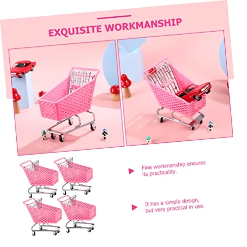 Mini Brands Series 4 4pcs Mini Stuff Cake Shopping Trolley Desk Storage Miniature Supermarket Cart Small Supermarket Trolley 7 Mini Brands Series 4 4pcs Mini Stuff Cake Shopping Trolley Desk Storage Miniature Supermarket Cart Small Supermarket Trolley - Image 5