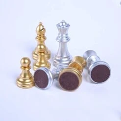 WPBOY Chess Magnetic Travel Chess Set With Board That Becomes A Storage Compartment – Great Travel Toy Set 11.4in Chess Set (Size : 11.4in) -Folkmanis Toys Shop 41XHmKoZ72L