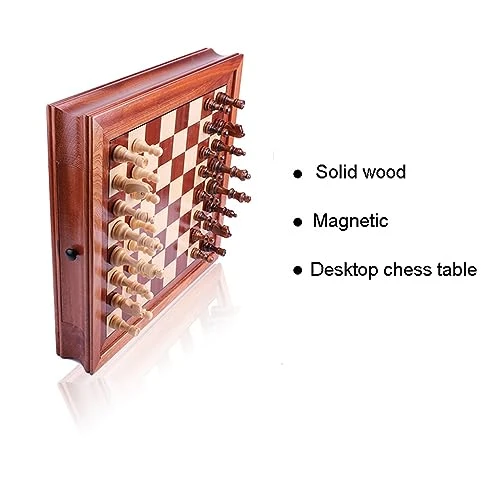 Chess Classic Magnetic Chess With Personalized Storage Drawer For Kids And Adults Table Game, Educational Toy Wooden Chess Set For Gifts Portable Travel Chess 4 Chess Classic Magnetic Chess With Personalized Storage Drawer For Kids And Adults Table Game, Educational Toy Wooden Chess Set For Gifts Portable Travel Chess - Image 2