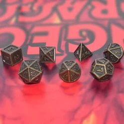 Dungeons And Dragons Dice Set,RULE DICE Metal DND Dice Set With Gifts Box For Role Playing Game,7PCS Polyhedral D&D Dice Kit(Bronze Plated) 11 Dungeons And Dragons Dice Set,RULE DICE Metal DND Dice Set With Gifts Box For Role Playing Game,7PCS Polyhedral D&D Dice Kit(Bronze Plated) -Folkmanis Toys Shop 41XT1rzeu5L