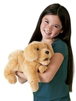 Folkmanis Golden Retriever Puppy Hand Puppet, Tan, 1 EA -Folkmanis Toys Shop 41XThG2rwKL