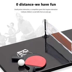 Mini Foosball Multifunctional Pool Table Combination, Four-in-One Ice Hockey Table Tennis Home Parent-Child Interactive Game Table -Folkmanis Toys Shop 41XXzDyhFjL