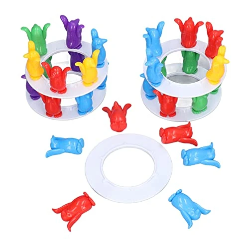 Qinlorgo Tower Game, Plastic Penguins, Wearresistant Balancing Block Stacking Game For Children From 3 Years As A Gift 3 Qinlorgo Tower Game, Plastic Penguins, Wearresistant Balancing Block Stacking Game For Children From 3 Years As A Gift