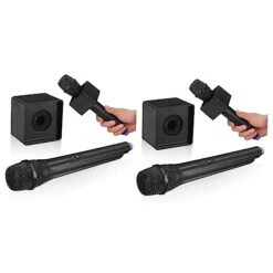 Toyvian 2pcs Microphone Toys In Bulk Baby Playpin Music Microphone Light Stand Microphone Karaoke Microphone Toy Toddler Microphone Toy Toddler Microphone Prop Microphone Props