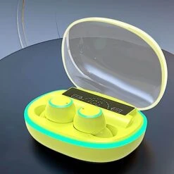 Wireless Earbuds, In Ear Bluetooth Earphones Bluetooth 5.3 HiFi Stereo Wireless Bluetooth Earbuds, Ultra Long Battery Life Bluetooth Earphones For Games, Running, Daily Life # -Folkmanis Toys Shop 41Xyuf5GQeL