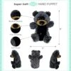 DolliBu Black Bear Plush Hand Puppet For Kids - Soft Plush Stuffed Animal Hand Puppet Toy, Puppet Show Games Puppet Theaters For Kids, Adult Cute Puppets Educational Toy To Teach Children & Toddlers 1 DolliBu Black Bear Plush Hand Puppet For Kids - Soft Plush Stuffed Animal Hand Puppet Toy, Puppet Show Games Puppet Theaters For Kids, Adult Cute Puppets Educational Toy To Teach Children & Toddlers -Folkmanis Toys Shop 41Y57TLoXKS