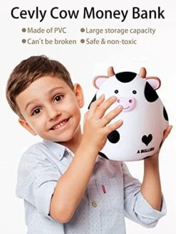 Cow Piggy Bank,Kids Money Bank For Boys,Cute Coin Bank Large Piggy Banks,Plastic Animal Banks Birthday For Boys Girls,Adult Coin Saving Boxes Home Decoration(White) 11 Cow Piggy Bank,Kids Money Bank For Boys,Cute Coin Bank Large Piggy Banks,Plastic Animal Banks Birthday For Boys Girls,Adult Coin Saving Boxes Home Decoration(White) -Folkmanis Toys Shop 41YIsBNd6TL