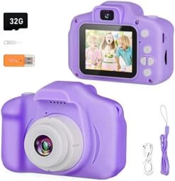 Kids Camera For Girls, Digital Camera For Kids, Kids Digital Selfie Camera Toys For 3 4 5 6 7 8 9 Year Old Girls, Christmas Birthday Gifts For Boys With 32GB SD Card-Pink -Folkmanis Toys Shop 41YZhAvdPxL. AC