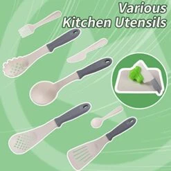 UJYY 42Pcs Kitchen Toys, Play Kitchen Accessories With Induction Cooker, Cutting Play Food Toy With Fruits, Vegetables And Desserts, Kids Kitchen Pretend Play Toys For Toddler Children Birthday Gift -Folkmanis Toys Shop 41Yhfr5noWL