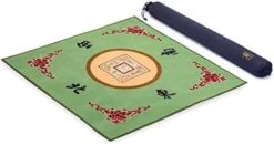 Yellow Mountain Imports Table Cover For Mahjong, Poker, Card Games, Board Games, Tile Games, And Dominoes - Red, 31.1 Inches (79 Centimeters) -Folkmanis Toys Shop 41YonyaEBWL. AC