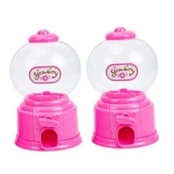 Totority 2pcs Mini Sugar Machine Mini Toys For Kids Spiral Container Grabber Toy Bubble Gumball Children Candy Catcher Small Gumball Machine Gumball Machines For Children Money Bank