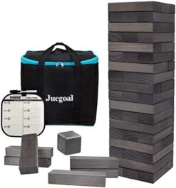 Juegoal 54 Piece Giant Tumble Tower, Wooden Block Game With Gameboard, Canvas Bag For Outdoor Yard Playing,6.9 X 6.9 X 24 Inches 21 Juegoal 54 Piece Giant Tumble Tower, Wooden Block Game With Gameboard, Canvas Bag For Outdoor Yard Playing,6.9 X 6.9 X 24 Inches -Folkmanis Toys Shop 41Z5u88wCCL. AC