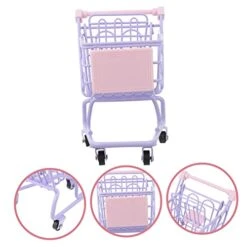 TOYANDONA 2pcs Mini Shopping Cart Mini Food For Girls Mini Dollhouse Supermarket Miniature Arcade Games Machines For Home Miniature Cart Iron, Alloy Lavender Good Looking 12 TOYANDONA 2pcs Mini Shopping Cart Mini Food For Girls Mini Dollhouse Supermarket Miniature Arcade Games Machines For Home Miniature Cart Iron, Alloy Lavender Good Looking -Folkmanis Toys Shop 41Z6tUAroWL