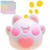Piggy Bank, Briuhap Cute Cat Piggy Bank For Girls Boys, Unbreakable Plastic Money Coin Bank With DIY Letter Stickers, Great Gifts For Birthday, Christmas, Baby Shower (White) 2 Piggy Bank, Briuhap Cute Cat Piggy Bank For Girls Boys, Unbreakable Plastic Money Coin Bank With DIY Letter Stickers, Great Gifts For Birthday, Christmas, Baby Shower (White) -Folkmanis Toys Shop 41ZDA80HmyL