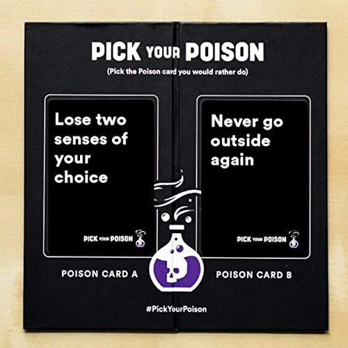 Pick Your Poison Card Game: The What Would You Rather Do? Party Game For All Ages - Family Edition + Expansion Pack Set 5 Pick Your Poison Card Game: The What Would You Rather Do? Party Game For All Ages - Family Edition + Expansion Pack Set - Image 3