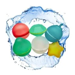 GENERIC Magnetic Reusable Water Balloons For Kids, Water Balloons Quick Fill, Magnetic Self Sealing Silicone Water Balls, Outdoor Backyard Summer Water Toys, Pool Toys For Adults And Family. [6 Pcs Set]. -Folkmanis Toys Shop 41ZMdq0Uq0L